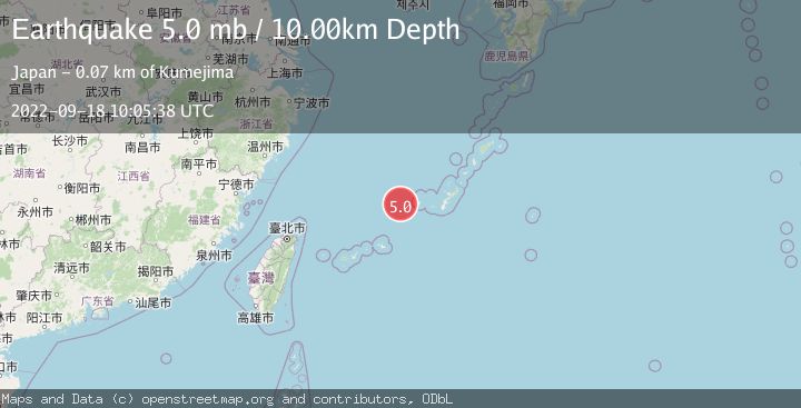 Map of RYUKYU ISLANDS, JAPAN