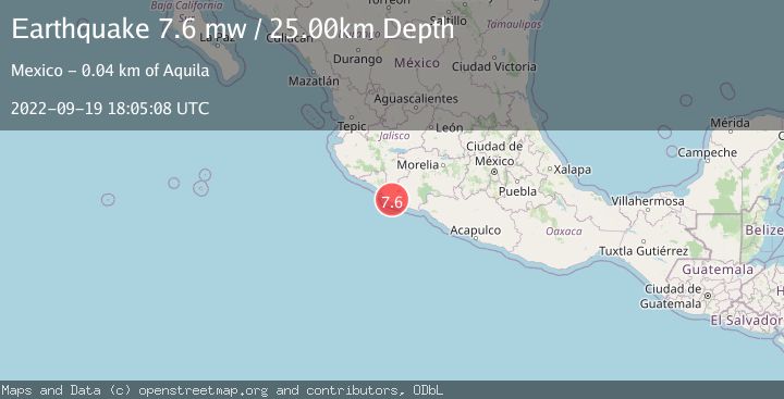 Map of MICHOACAN, MEXICO