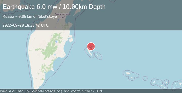 Map of KOMANDORSKIYE OSTROVA REGION