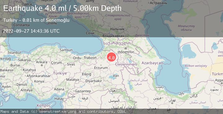Map of EASTERN TURKEY