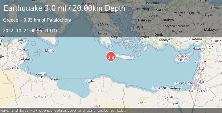 Map of CRETE, GREECE