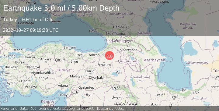 Map of EASTERN TURKEY