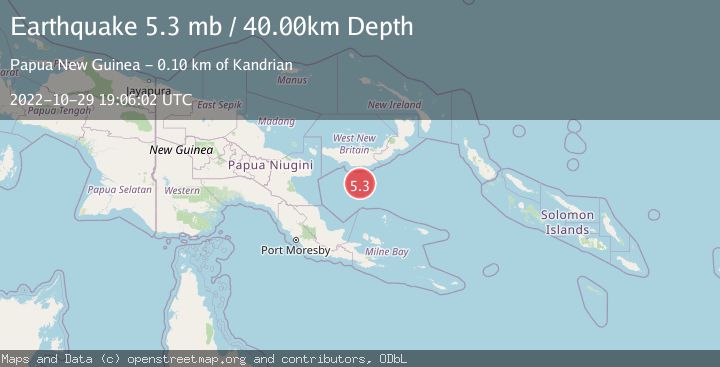 Map of NEW BRITAIN REGION, P.N.G.