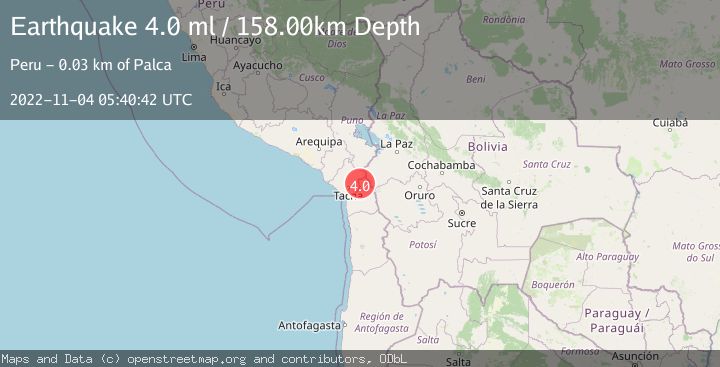 Map of TARAPACA, CHILE