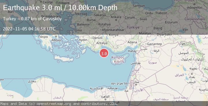 Map of CYPRUS REGION