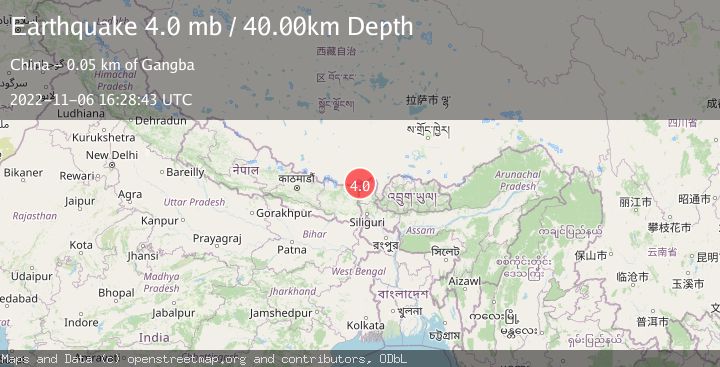 Map of SIKKIM, INDIA