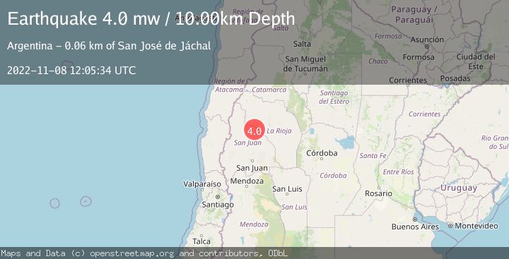 Map of SAN JUAN, ARGENTINA