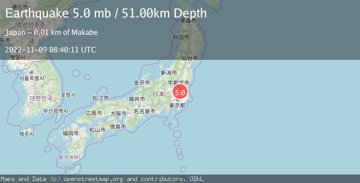 Map of NEAR EAST COAST OF HONSHU, JAPAN