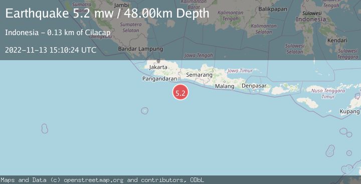 Map of JAVA, INDONESIA