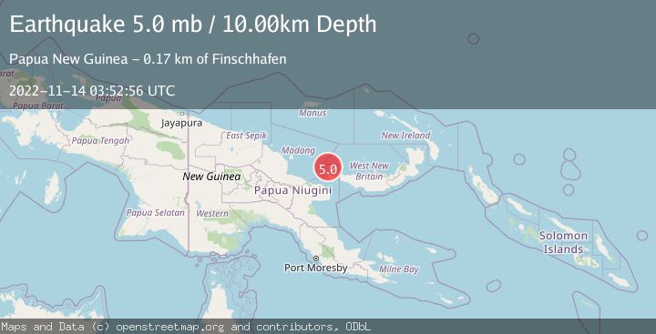 Map of EASTERN NEW GUINEA REG., P.N.G.