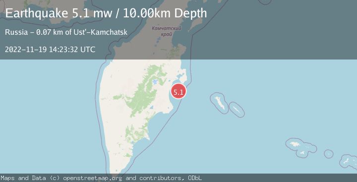 Map of NEAR EAST COAST OF KAMCHATKA