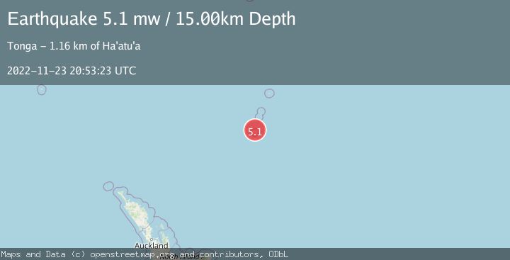 Map of KERMADEC ISLANDS REGION