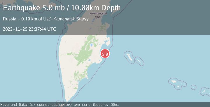 Map of NEAR EAST COAST OF KAMCHATKA
