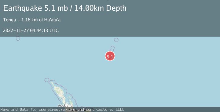 Map of KERMADEC ISLANDS REGION