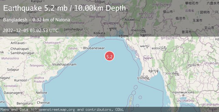 Map of BAY OF BENGAL