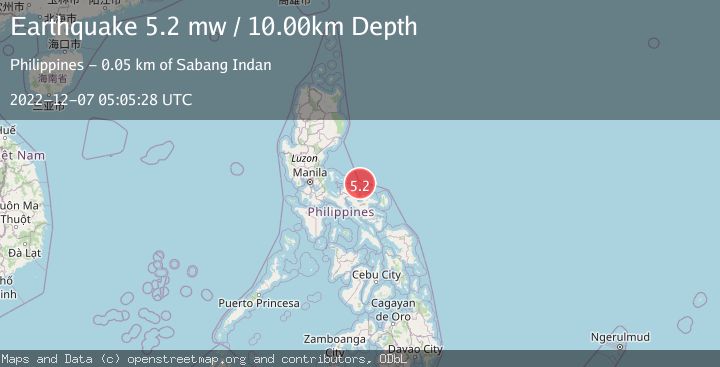 Map of LUZON, PHILIPPINES