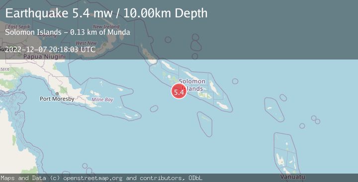 Map of SOLOMON ISLANDS