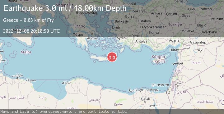 Map of CRETE, GREECE