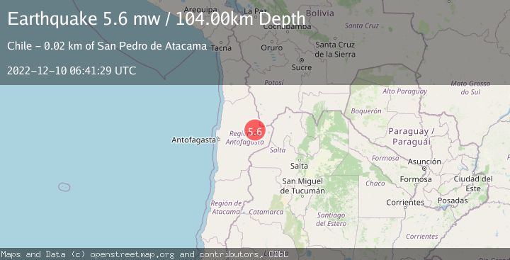 Map of ANTOFAGASTA, CHILE