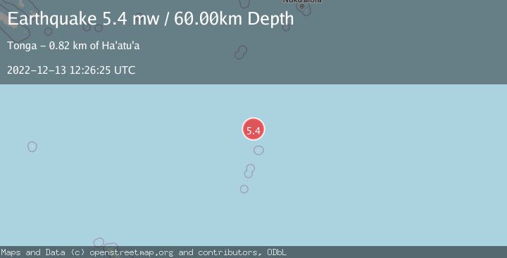 Map of KERMADEC ISLANDS REGION