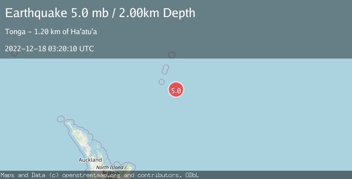 Map of KERMADEC ISLANDS REGION