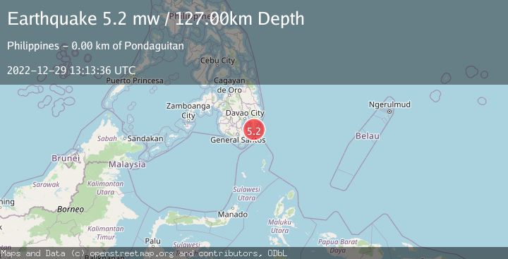 Map of MINDANAO, PHILIPPINES