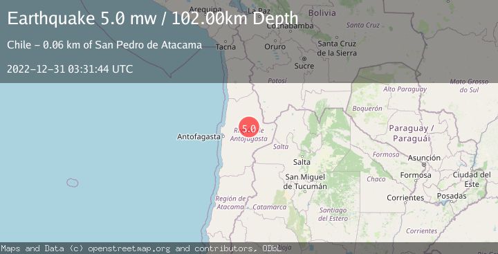 Map of ANTOFAGASTA, CHILE