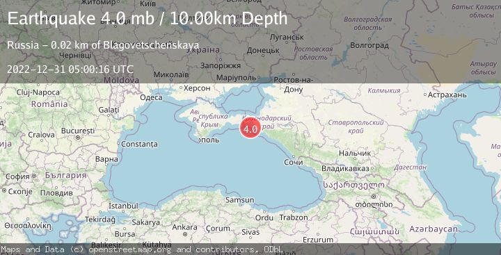 Map of CAUCASUS REGION, RUSSIA