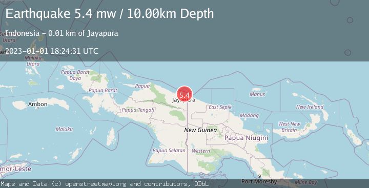Map of NEAR N COAST OF PAPUA, INDONESIA