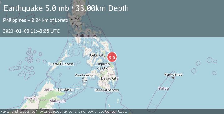 Map of LEYTE, PHILIPPINES