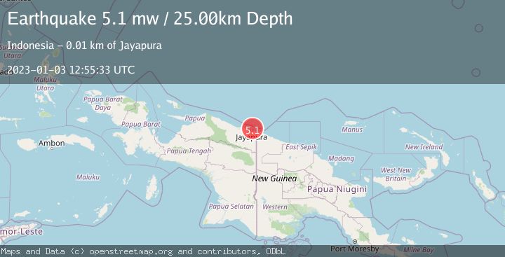 Map of NEAR N COAST OF PAPUA, INDONESIA