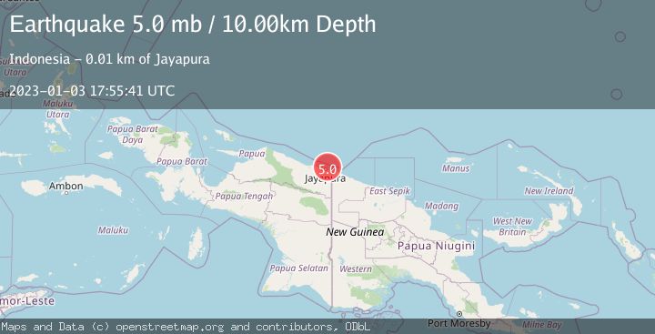 Map of NEAR N COAST OF PAPUA, INDONESIA