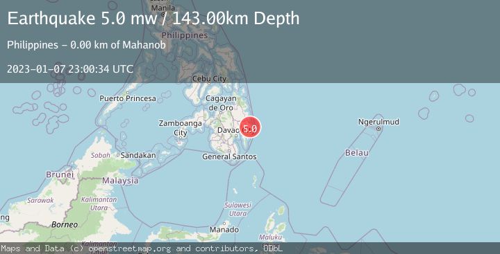 Map of MINDANAO, PHILIPPINES