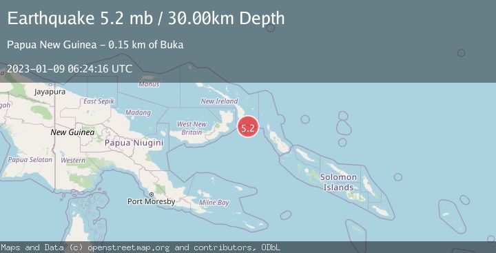 Map of NEW IRELAND REGION, P.N.G.