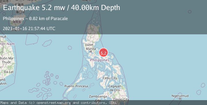 Map of LUZON, PHILIPPINES