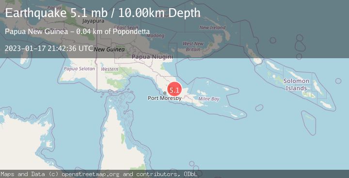 Map of EASTERN NEW GUINEA REG., P.N.G.