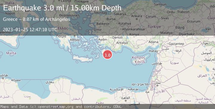 Map of EASTERN MEDITERRANEAN SEA
