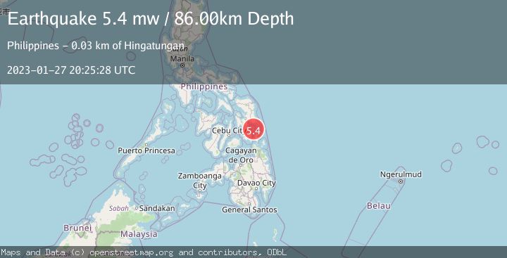 Map of LEYTE, PHILIPPINES