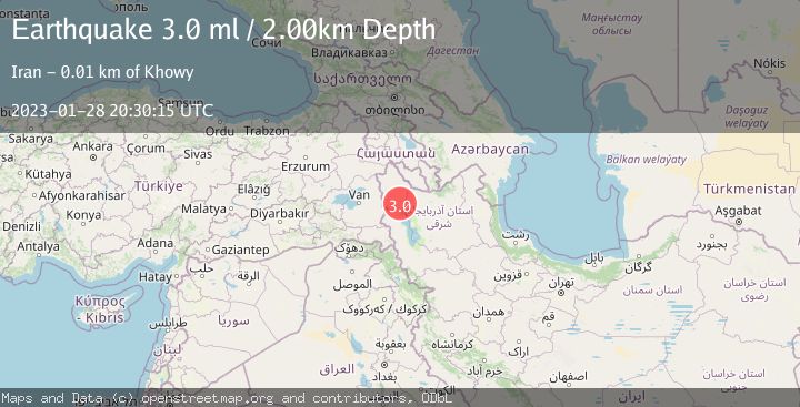 Map of NORTHWESTERN IRAN