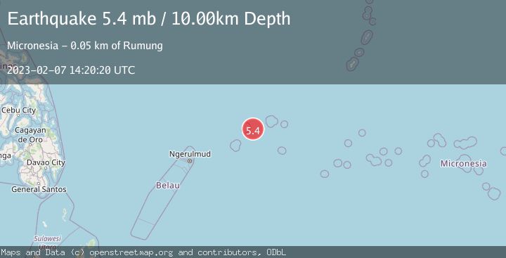 Map of STATE OF YAP, MICRONESIA