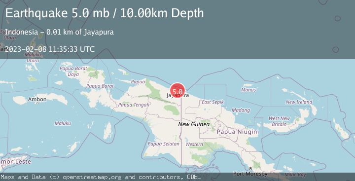 Map of NEAR N COAST OF PAPUA, INDONESIA