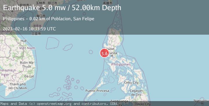 Map of LUZON, PHILIPPINES