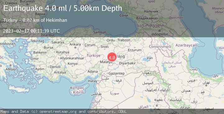 Map of EASTERN TURKEY