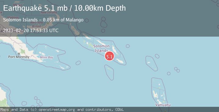 Map of SOLOMON ISLANDS