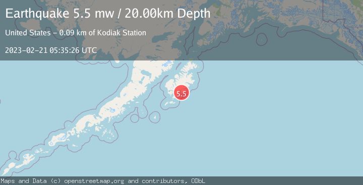Map of KODIAK ISLAND REGION, ALASKA