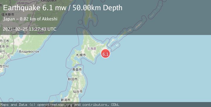 Map of HOKKAIDO, JAPAN REGION