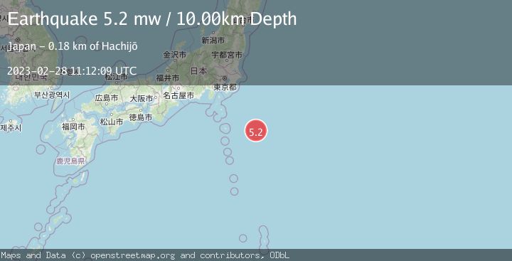 Map of OFF EAST COAST OF HONSHU, JAPAN