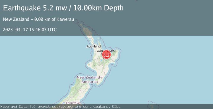 Map of NORTH ISLAND OF NEW ZEALAND