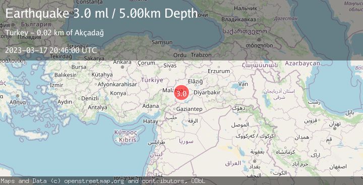Map of EASTERN TURKEY