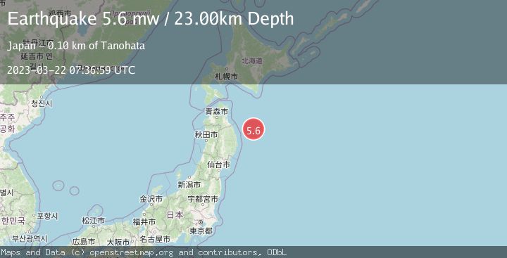 Map of OFF EAST COAST OF HONSHU, JAPAN
